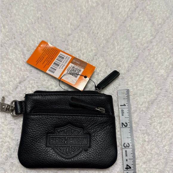 Harley-Davidson Black Leather Coin Purse - Picture 4 of 6